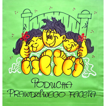 [Db37] Poduszka bawełniana Poducha Prawdziwego Faceta